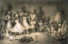 Dance of Nautch Girls, pub. 1858. Creator: A. Soltykoff (1806?1859)