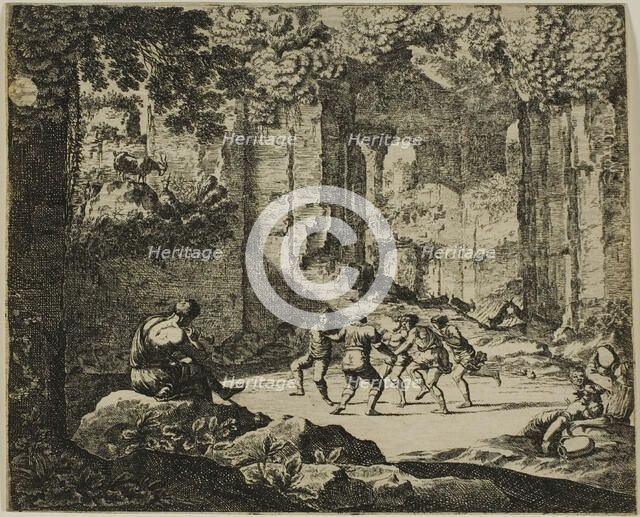 Dance of Shepherds in Antique Ruins, n.d. Creator: Jean Lepautre.