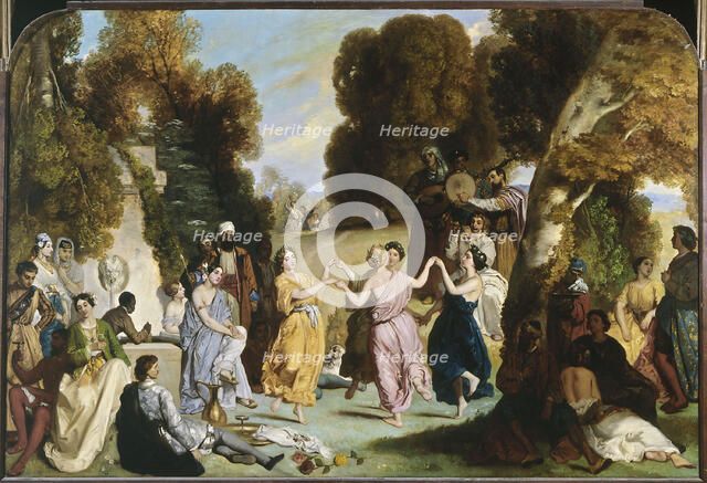 Dance of the Muses, between 1846 and 1851. Creator: Louis Candide Boulanger.