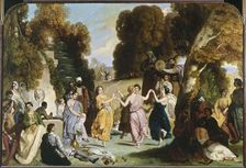 Dance of the Muses, between 1846 and 1851. Creator: Louis Candide Boulanger