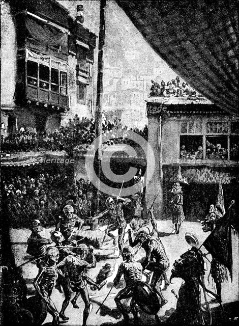 Dance of the Death-Demons in the Hemis Monastery, 1895. Creator: Unknown.