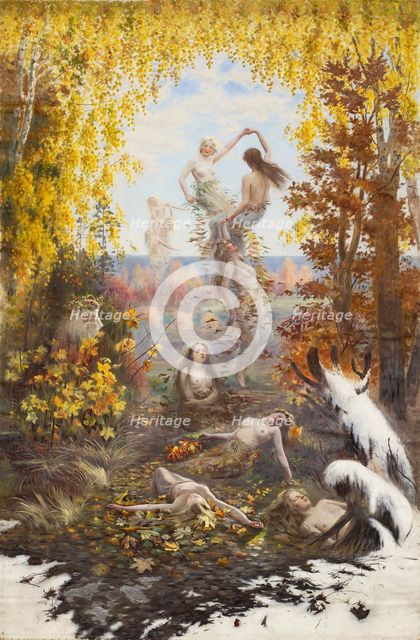 Dance of the Falling Leaves, 1897. Creator: Torsten Wasastjerna.