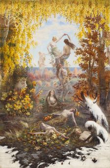 Dance of the Falling Leaves, 1897. Creator: Torsten Wasastjerna
