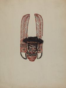 Dance Mask, 1935/1942. Creator: Joseph Coyle