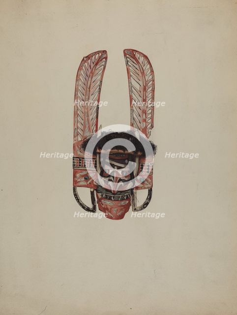 Dance Mask, 1935/1942. Creator: Joseph Coyle.