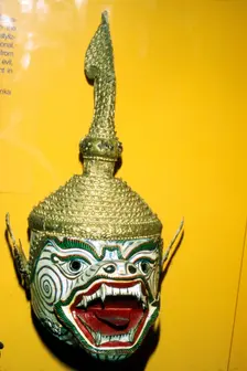 Dance-mask of Hanuman, Monkey-god hero of the Ramayana, Cambodia, 20th Century
