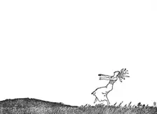 Dance She Must, Over Field and Meadow c1930. Artist: W Heath Robinson
