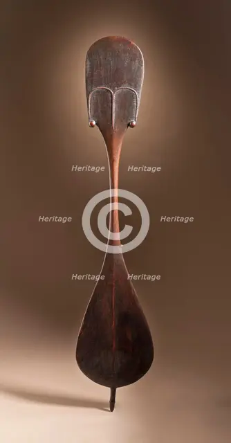 Dance Paddle (rapa) (image 2 of 2), c.1800. Creator: Unknown.