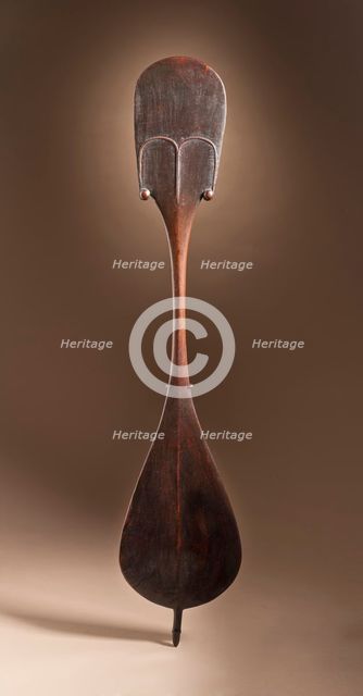 Dance Paddle (rapa) (image 2 of 2), c.1800. Creator: Unknown.