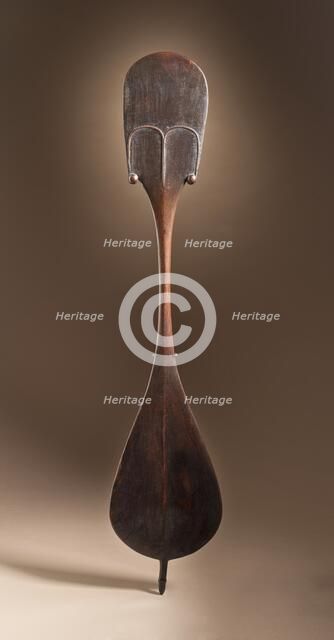 Dance Paddle (rapa) (image 2 of 2), c.1800. Creator: Unknown.