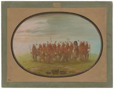 Dance to the Berdache - Saukie, 1861/1869. Creator: George Catlin