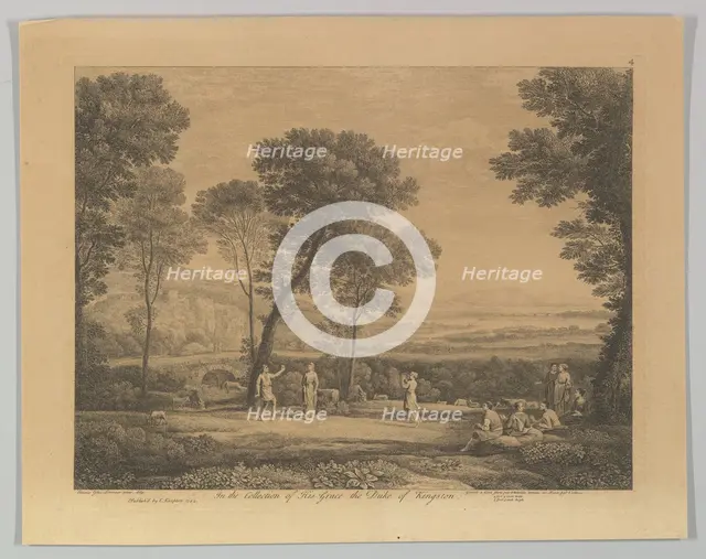 Dance Under the Trees (Landscape with Rural Dance), 1742. Creator: Claude Lorrain.
