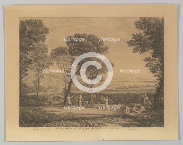 Dance Under the Trees (Landscape with Rural Dance), 1742. Creator: Claude Lorrain.