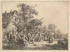 Dance Under the Trellis, 1610-85. Creator: Adriaen van Ostade
