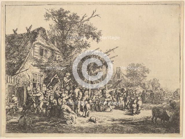 Dance Under the Trellis, 1610-85. Creator: Adriaen van Ostade.