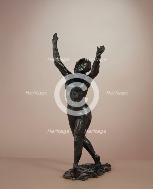 Dancer Moving Forward, Arms Raised, c. 1882-1898/cast c. 1919-1931. Creator: Edgar Degas.