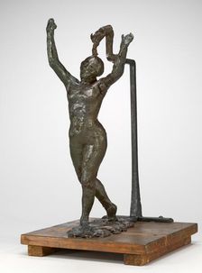 Dancer Moving Forward, Arms Raised, c. 1885/1890. Creator: Edgar Degas