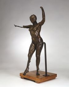 Dancer Moving Forward, Arms Raised, Right Leg Forward, c. 1882-1895/cast 1919-1932. Creator: Edgar Degas