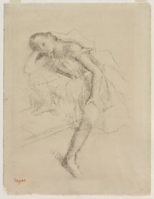 Dancer at Rest, c. 1895. Creator: Edgar Degas (French, 1834-1917)
