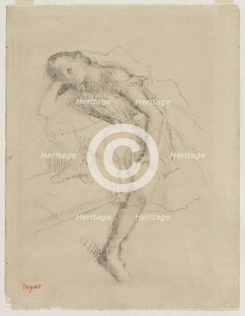 Dancer at Rest, c. 1895. Creator: Edgar Degas (French, 1834-1917).