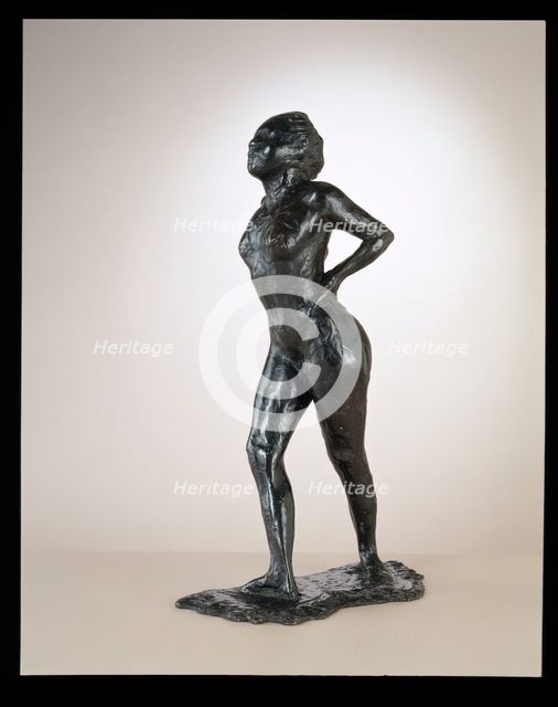 Dancer At Rest, Hands On Hips, Right Leg Forward, c. 1881-1890/cast 1919-1925. Creator: Edgar Degas.