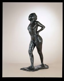 Dancer At Rest, Hands On Hips, Right Leg Forward, c. 1881-1890/cast 1919-1925. Creator: Edgar Degas