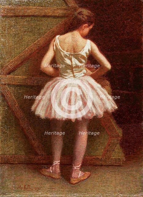 Dancer at Teatro alla Scala, 1909. Creator: Morbelli, Angelo (1853-1919).