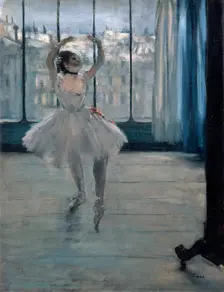 Dancer at the Photographer 1875. Artist: Edgar Degas