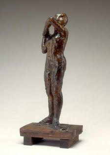 Dancer Adjusting the Shoulder Strap of Her Bodice, 1880s/1890s. Creator: Edgar Degas