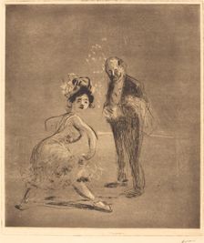 Dancer and Headwaiter, 1908. Creator: Jean Louis Forain