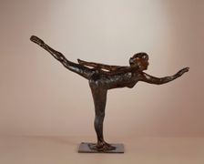 Dancer: Arabesque on Right Leg, Left Arm in Line, c. 1877-1885/cast c. 1919-1931. Creator: Edgar Degas