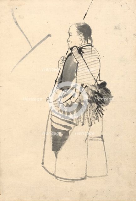 Dancer in a Fisherman's Costume. Creator: Kono Bairei (Japanese, 1844-1895).
