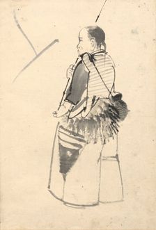 Dancer in a Fisherman's Costume. Creator: Kono Bairei (Japanese, 1844-1895)
