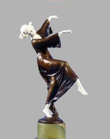 Dancer in bronze and ivory