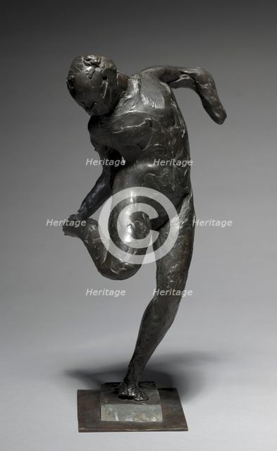 Dancer Looking at the Sole of her Right Foot, 1896-1897. Creator: Edgar Degas (French, 1834-1917).
