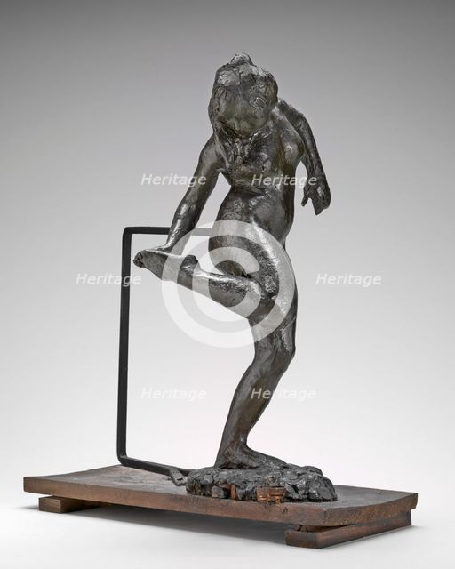 Dancer Looking at the Sole of Her Right Foot, c. 1890s. Creator: Edgar Degas.