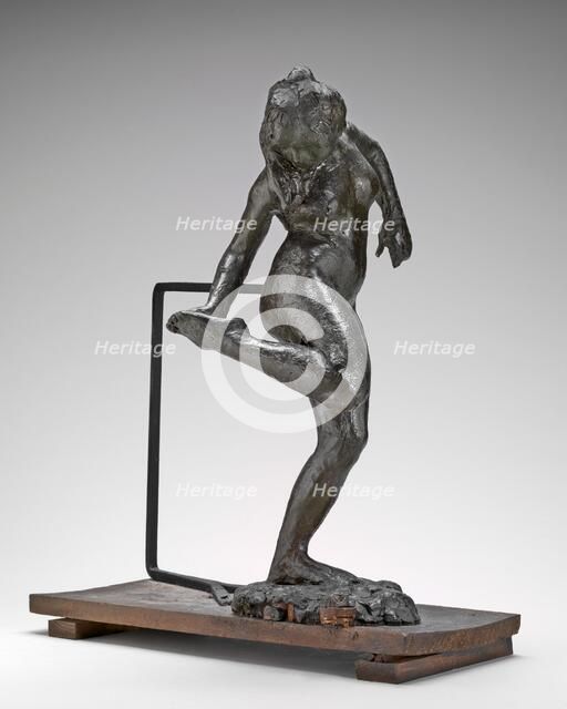 Dancer Looking at the Sole of Her Right Foot, c. 1890s. Creator: Edgar Degas.