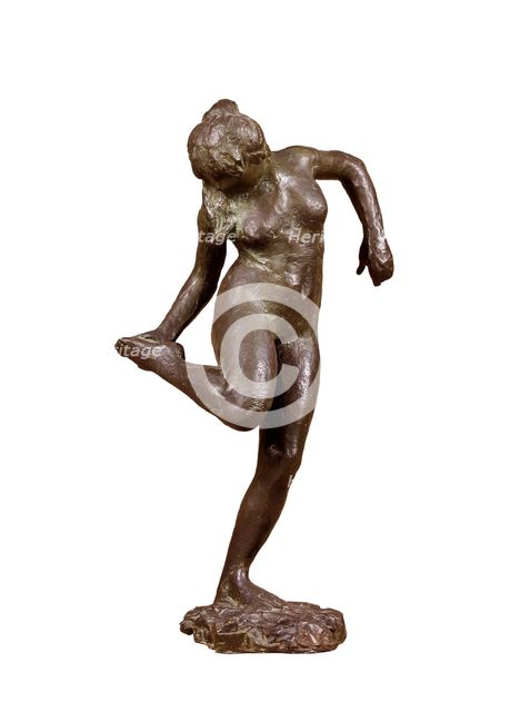 'Dancer looking at the sole of her right foot', c1890. Creator: Edgar Degas.