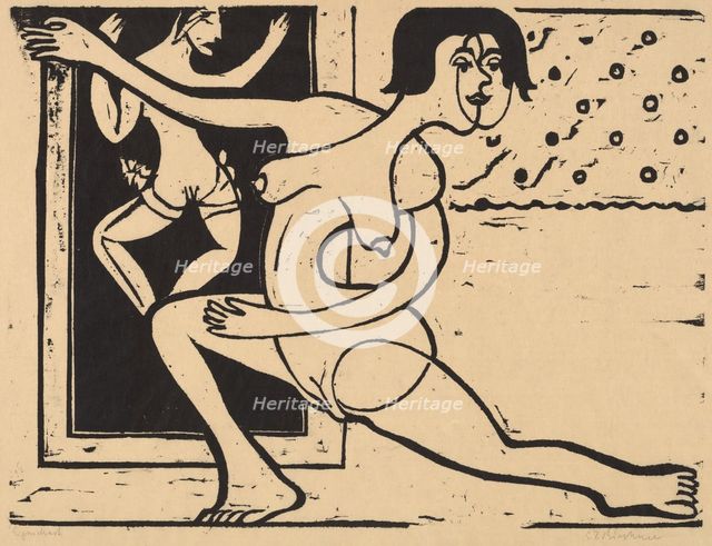 Dancer Practicing, 1934. Creator: Ernst Kirchner.