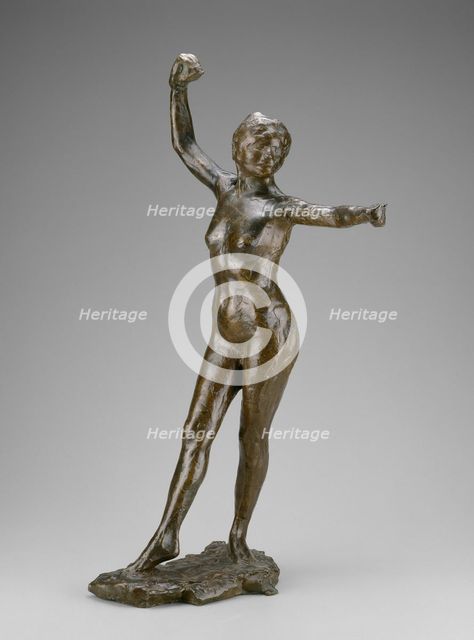 Dancer Ready to Dance, Right Foot Forward, modeled 1882-95 (cast 1919/21). Creator: Edgar Degas.
