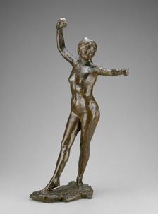 Dancer Ready to Dance, Right Foot Forward, modeled 1882-95 (cast 1919/21). Creator: Edgar Degas