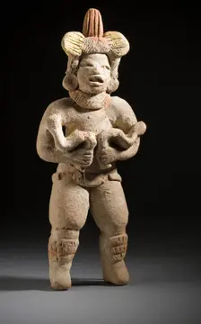 Dancer with Snakes, 1000-500 BCE. Creator: Unknown
