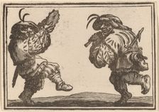 Dancers with Flute and Tambourine, 1621. Creator: Edouard Eckman