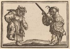 Dancers with Lute, 1621. Creator: Edouard Eckman