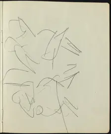 Dancers and Performers (Page from a Sketchbook), c. 1911. Creator: Ernst Kirchner