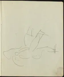 Dancers and Performers (Page from a Sketchbook), c. 1911. Creator: Ernst Kirchner