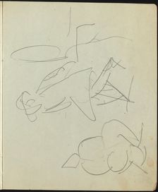Dancers and Performers (Page from a Sketchbook), c. 1911. Creator: Ernst Kirchner