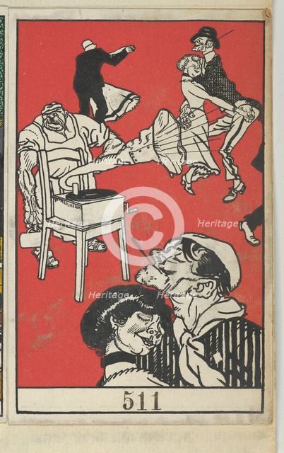 Dancers (Apachentänze!), 1911. Creator: Moritz Jung.