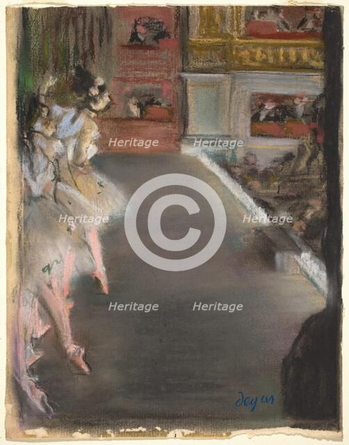Dancers at the Old Opera House, c. 1877. Creator: Edgar Degas.