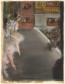 Dancers at the Old Opera House, c. 1877. Creator: Edgar Degas